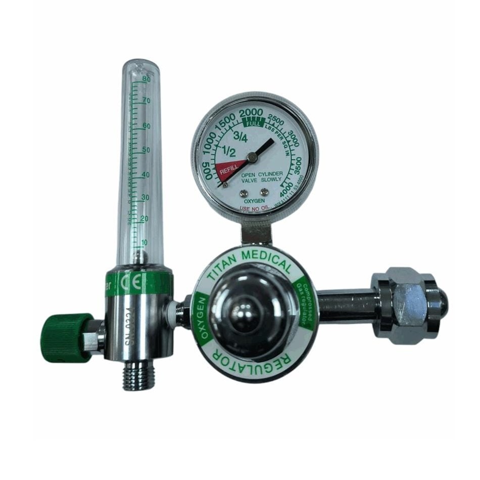 REGULADOR DE OXIGENO CON FLUJOMETRO 0-80 LPM CGA-540 TITAN MEDICAL